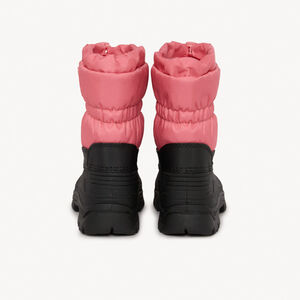 Tweekleurige gezipte après-ski met rubberen badge voor babymeisje 