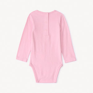 Set van 3 effen rompertjes met lange mouwen voor meisje 