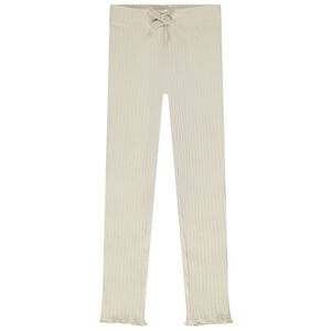 Legging met ribbelstructuur en strik voor meisjes 