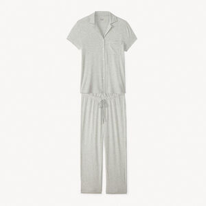 Effen jersey zwangerschaps pyjama set 