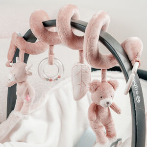 Activiteitenspiralen in fluweel Orso & Lily roze 