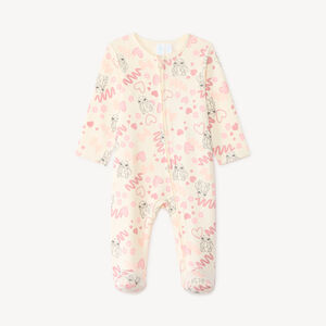 Dors-bien en interlock imprimé Stitch Disney pour bébé fille 