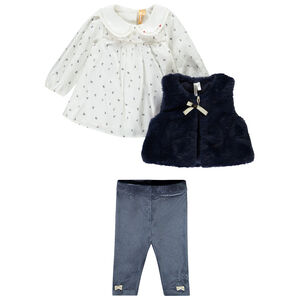 Ensemble 3 pièces de fête pour bébé fille 