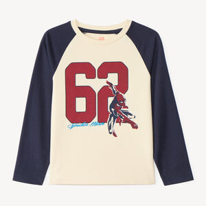 T-shirt baseball voor jongens met lange mouwen Spider-Man Marvel 