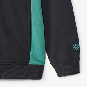 Fleecevest met kap en contrasterende inzetten voor jongens 