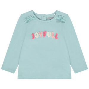 Lange mouwen T-shirt met patch applicatie voor baby meisje 