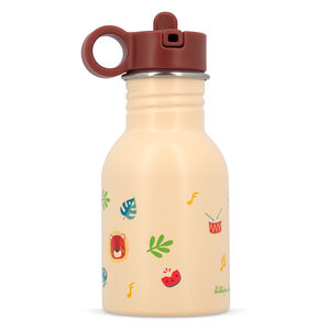 Gourde avec bouchon avec paille 400ML Orange Jack 