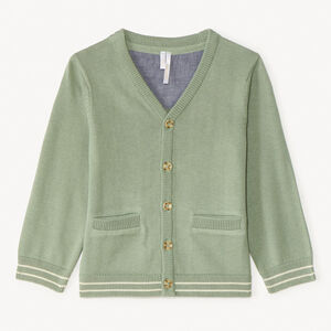 Vrouwen gebreid V-hals vest voor baby jongens 