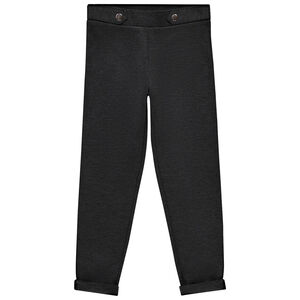 Legging milano chiné à pattes décoratives pour fille 