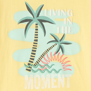 T-shirt met korte mouwen met palmprint voor jongens 