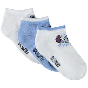 Lot de 3 paires de chaussettes courtes fantaisie Stitch Disney pour bébé garçon 
