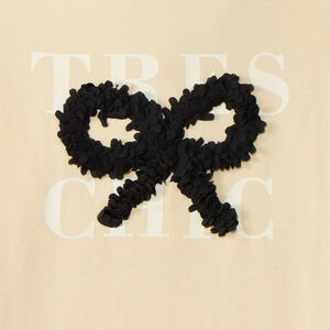 Ondertrui met coltrui en 3D bloemblaadjeknoop voor meisjes 