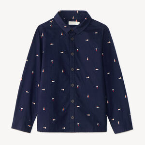 Langemouwen shirt voor jongens met fantasieprint 
