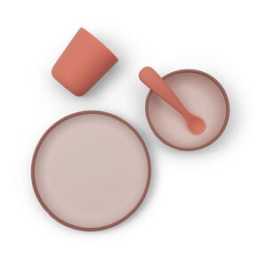 Maaltijdset baby silicone Blush Shades 