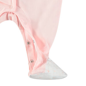 Katoenen babyonesie met print voor meisjes 