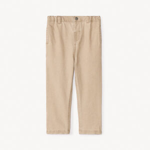 Pantalon en toile armurée unie pour bébé garçon 
