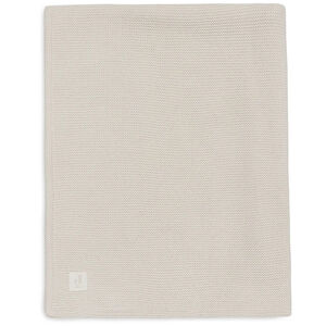 Couverture lit bébé - Basic Knit - Avoine/Velours - 100x150 cm 