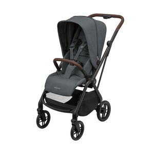 Poussette ultra-compacte Leona² twillic graphite/brown 