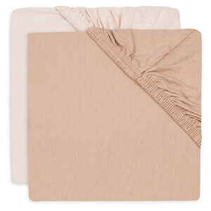 Set van 2 hoeslakens bed 70x140cm Blush/Wild Rose 