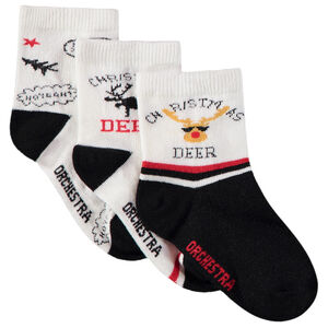 Set van 3 paren van sokken voor jongens met kerstmotief 