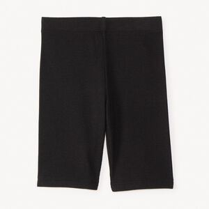 Effen geribbelde biker voor meisjes 