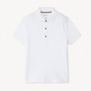 Polo manches courtes uni coton pour garçon 