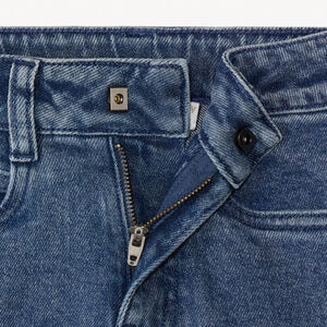 Rechthoekige jeans met reliëfprint jongens 
