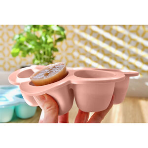 Pots de conservation multi-portions en silicone 6x150 ml - Pink 