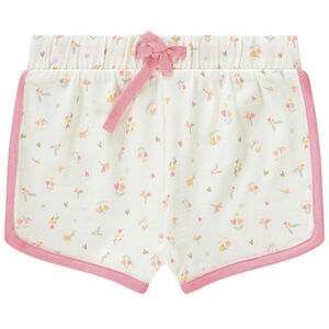 Sportshort met fantasieprint voor babymeisje 