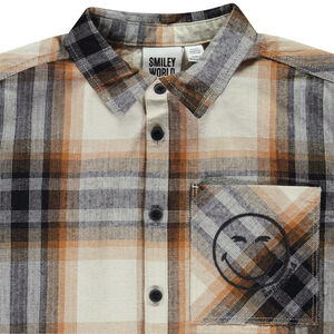 Chemise manches longues à carreaux SmileyWorld pour garçon 