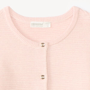 Gilet fille en tricot uni 