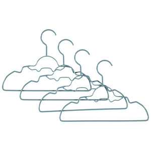 Lot de 4 cintres en métal forme voiture 