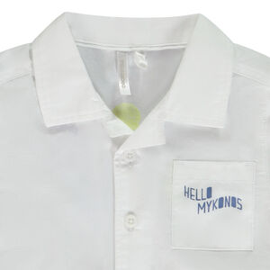 Chemise manches courtes loose prints Mykonos pour bébé garçon 