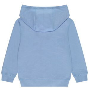 Vest met kap in effen fleece jongens 