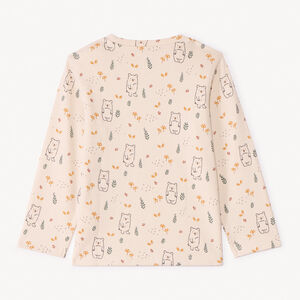 T-shirt manches longues imprimé ours pour bébé garçon 