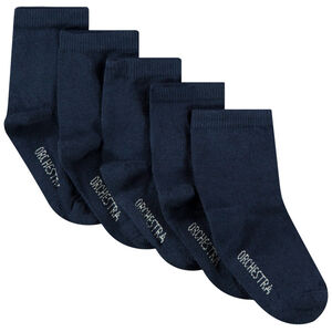 Lot de 5 paires de chaussettes unies pour bébé garçon 