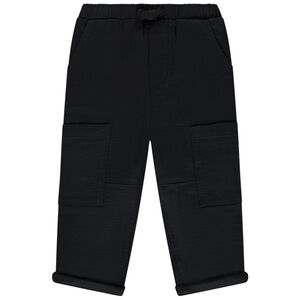 Uni broek van stof met voering en zakken voor jongen 