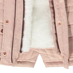 Parka Grand Froid 2-in-1 gevoerd met imitatiebont voor baby meisjes 