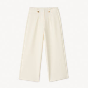 Gestreepte wijde meisjesbroek 