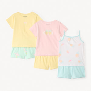 Set van 3 sets fantasie tweedelige pyjama's voor meisjes 