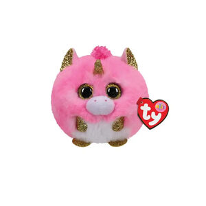 Petite peluche Puffies - Fantasia la licorne rose 