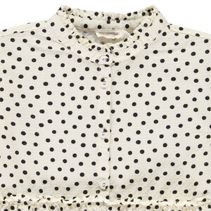 Tuniek met lange mouwen en stippen voor meisjes 