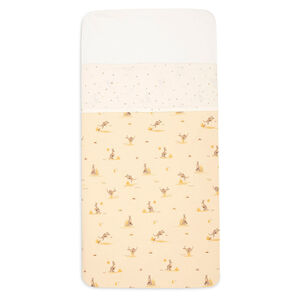 Hoeslaken wieg 75 x 100 cm Kangaroots & Dusty Dots 