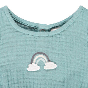 Combinaison courte motif arc-en-ciel pour bébé garçon 