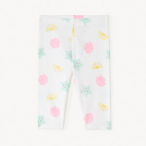 Caleçon corsaire met fantasieprint voor meisjesbaby. 