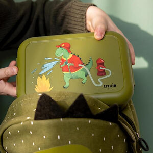 Boite à repas avec clips Mr. Dino -Vert 