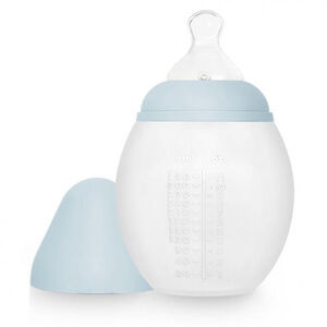 Biberon 330ml anti-colique en silicone Bleu Pale 