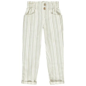Pantalon fluide en toile rayée pour fille 