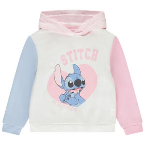 Sweat à capuche effet color block Stitch Disney pour fille 