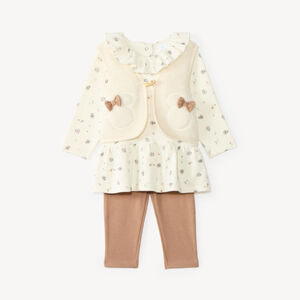 Drie-delige set voor babymeisjes met Minnie Disney-motief 